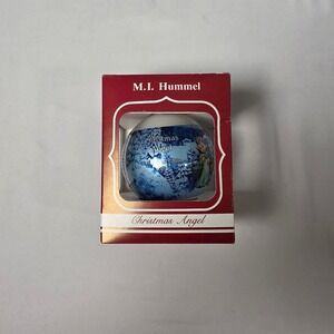 M.I. Hummel Glass Ornament 1992 Ars Edition Vintage In Box Christmas Angel